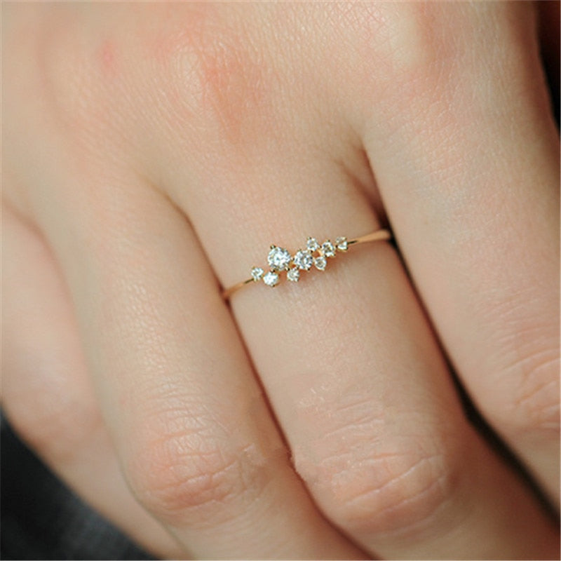 Dainty Floral 925 Sterling Silver Ring