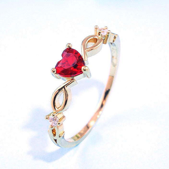 Simple Romantic Heart Ring