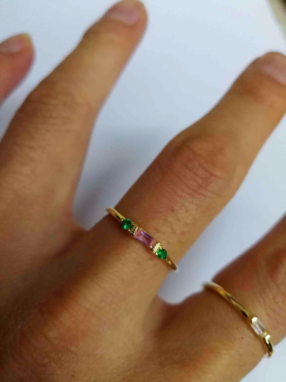 Stackable Stone Ring Set