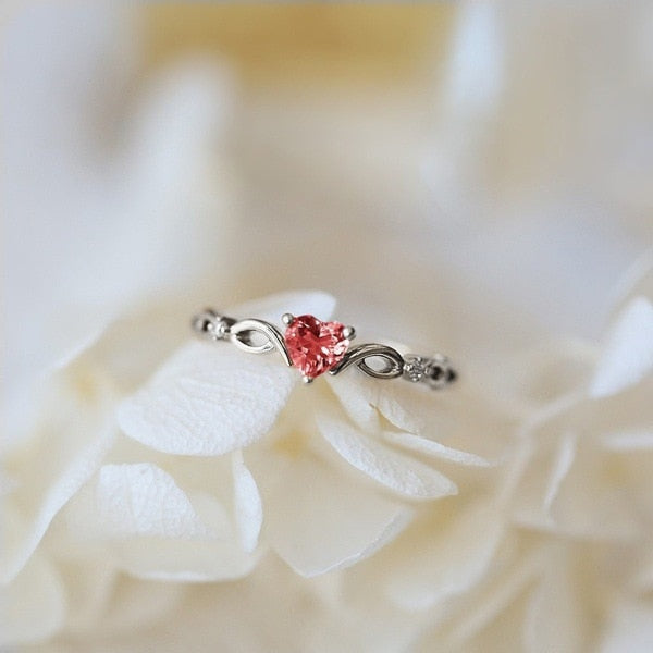 Simple Romantic Heart Ring