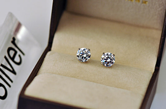 Tibetan Silver Stud Earrings